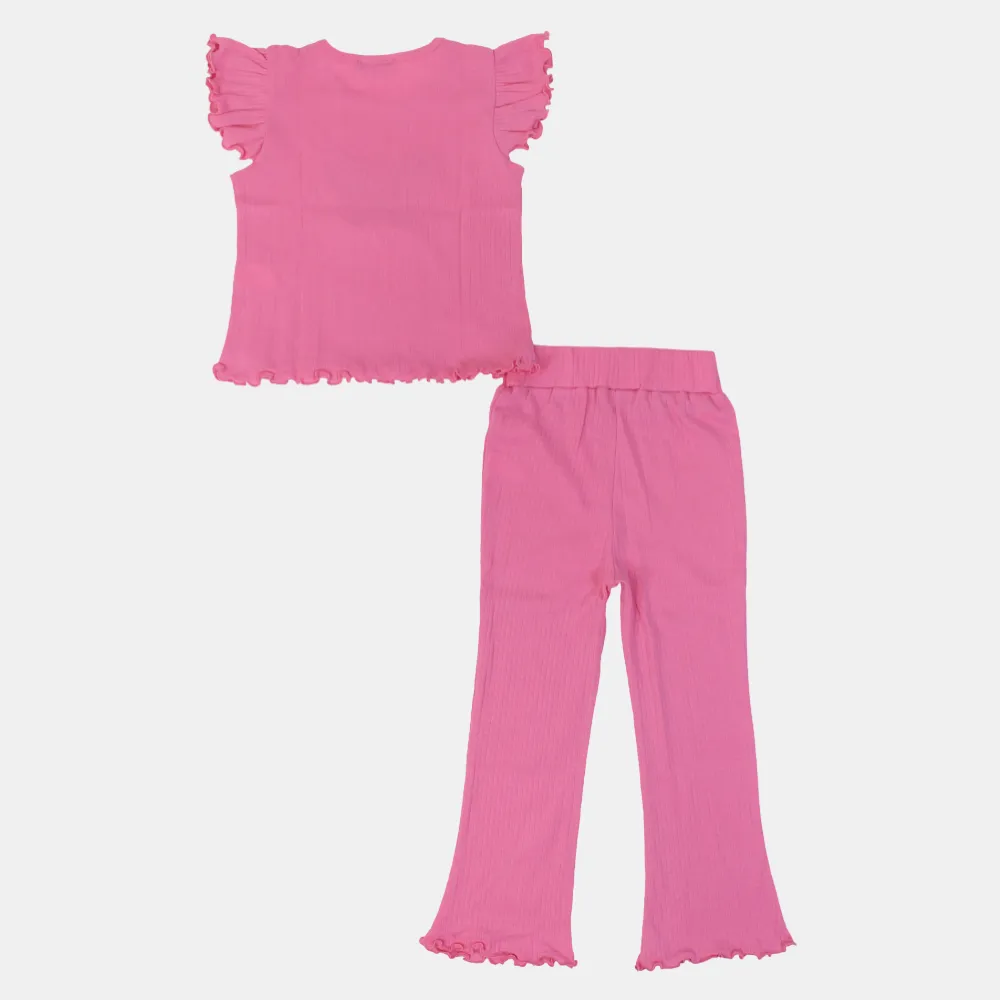 Mädchen Baumwoll 2-teiliges Outfit-Set - Schmetterlingsdesign