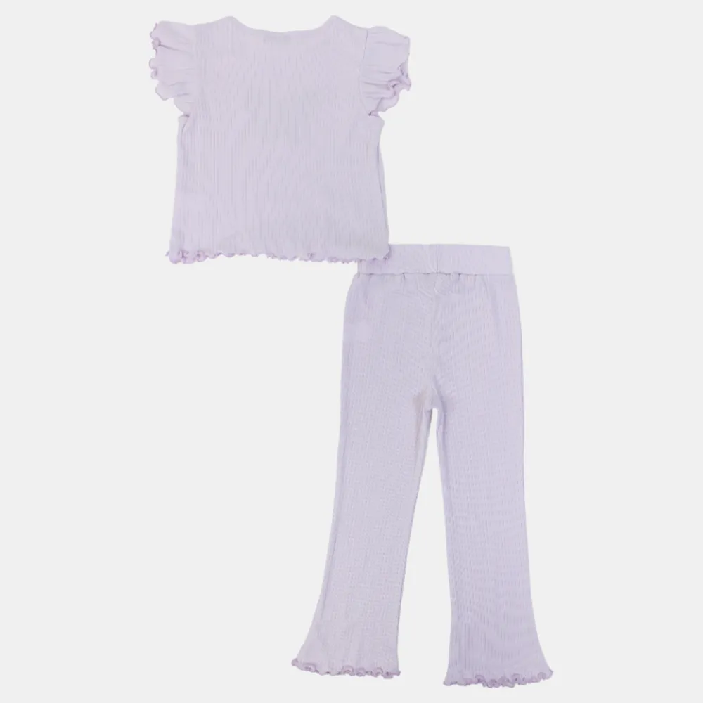 Mädchen Baumwoll 2-teiliges Outfit-Set - Schmetterlingsdesign