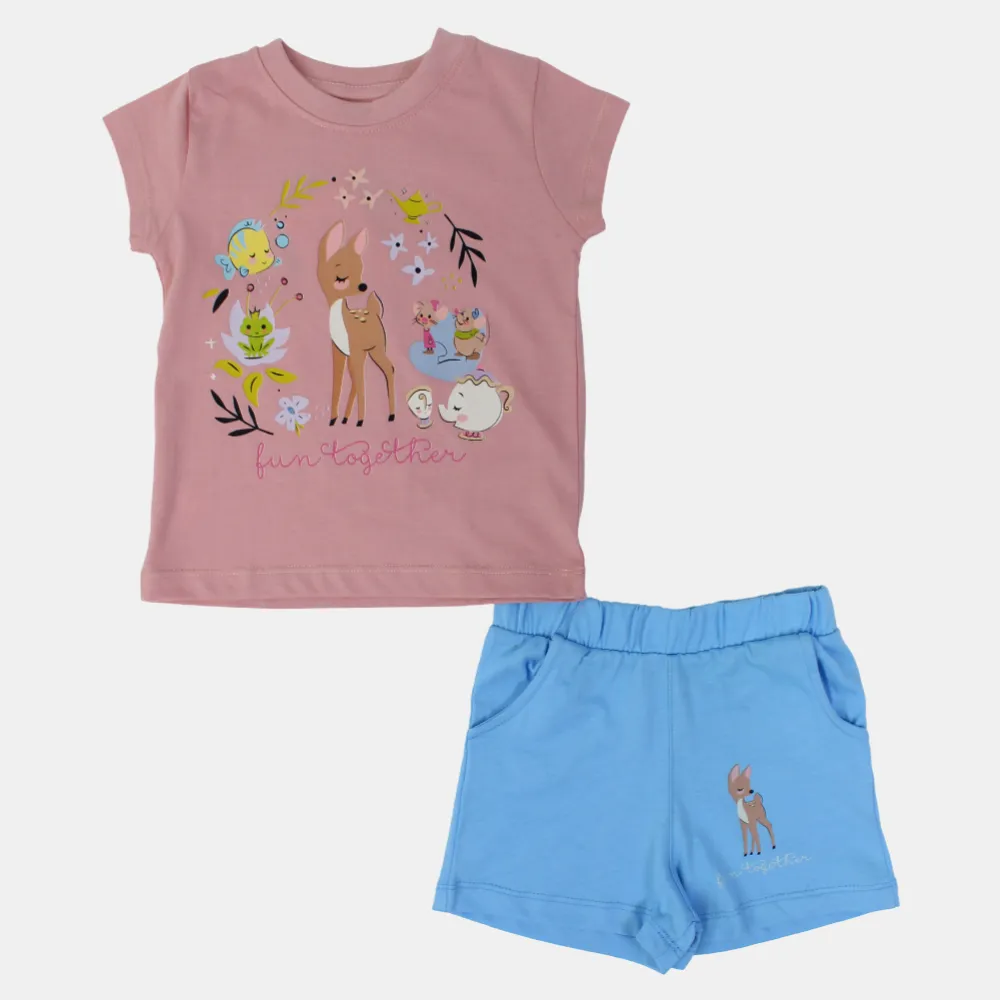 Mädchen Baumwoll Schlafanzug Set – Niedliches Design