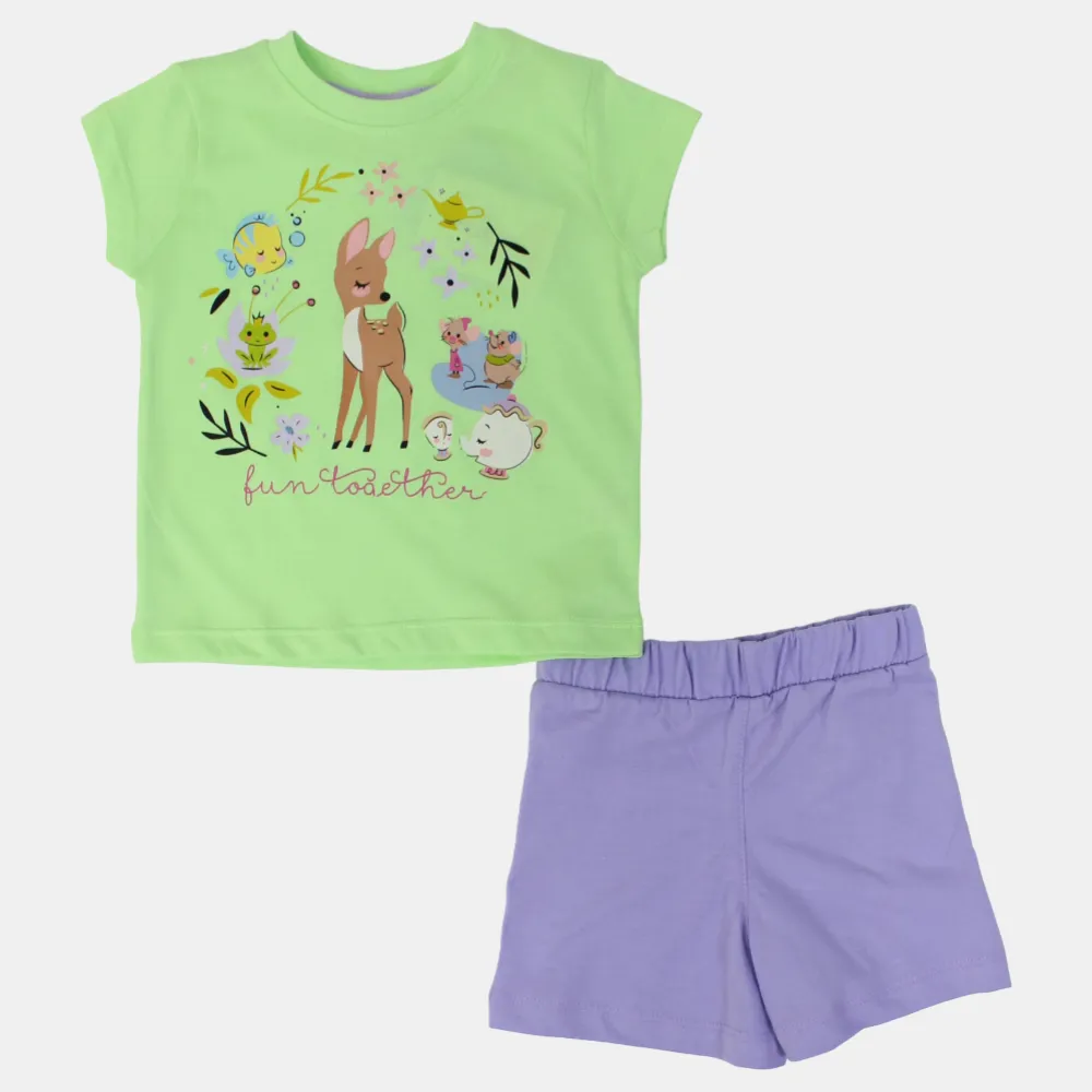 Mädchen Baumwoll Schlafanzug Set – Niedliches Design