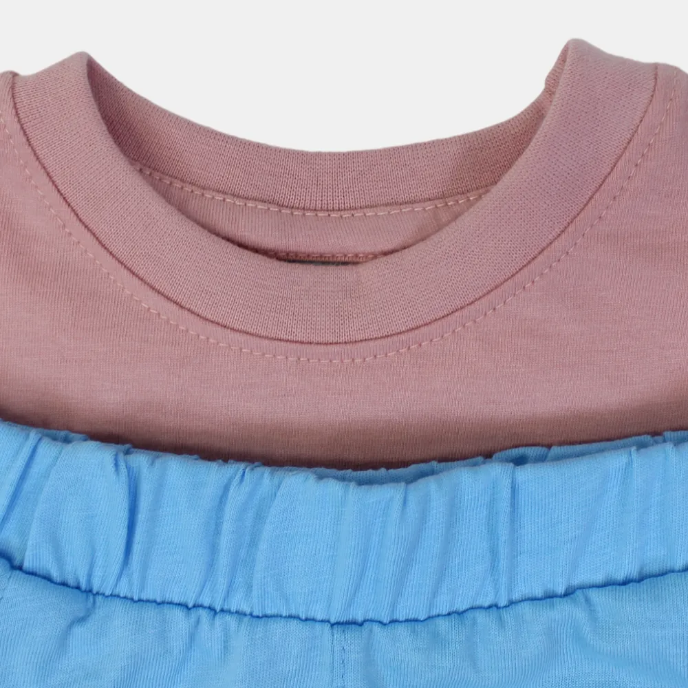 Mädchen Baumwoll Schlafanzug Set – Niedliches Design