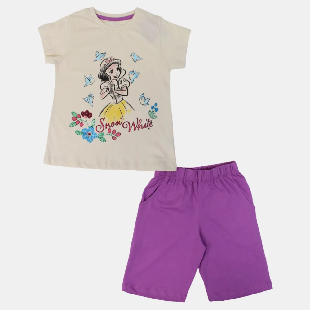 Mädchen Baumwoll Schlafanzug Set – Schneewittchen Design