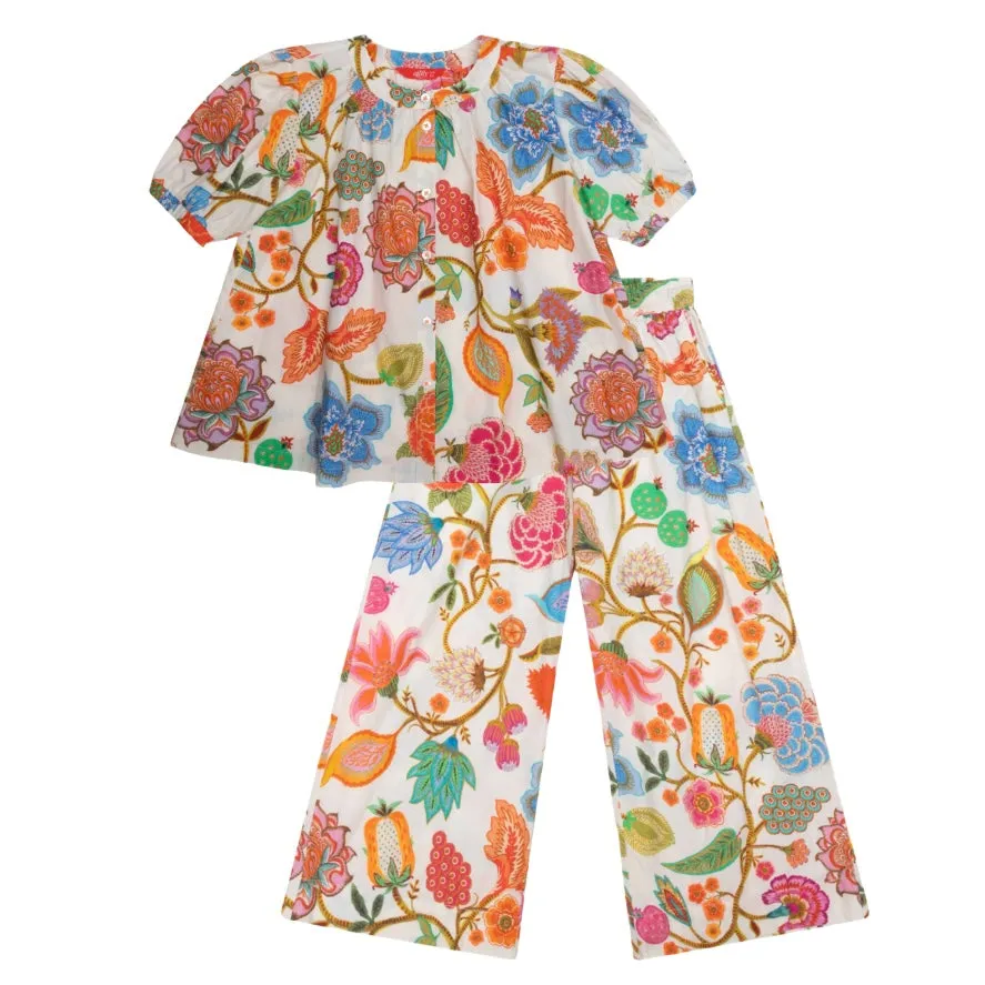 Mädchen Cream Beso Hosen-Set