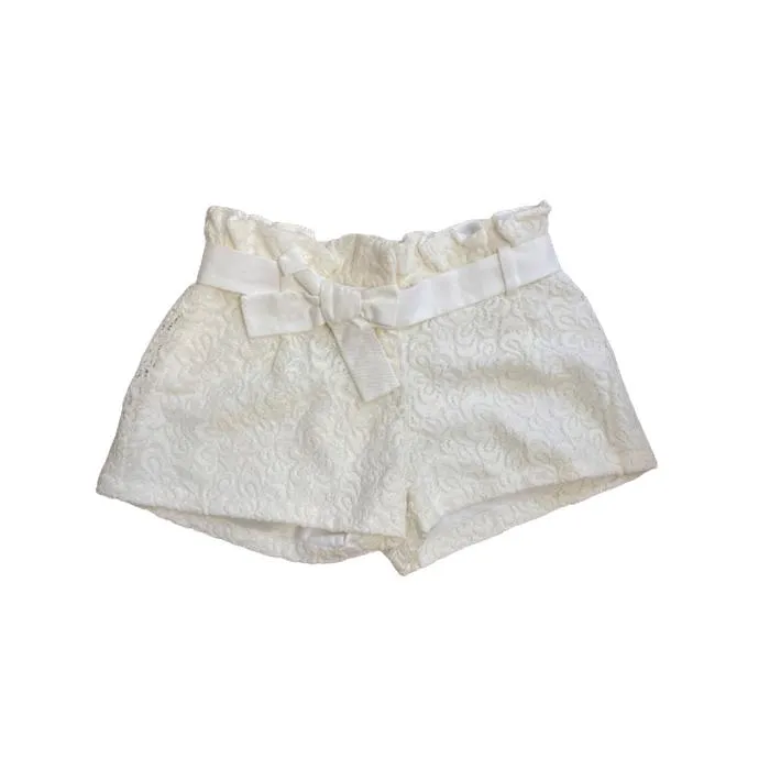 Mädchen Creme Shorts