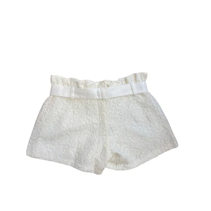 Mädchen Creme Shorts