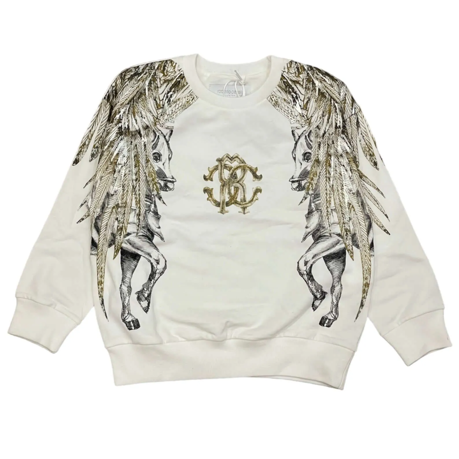 Mädchen Creme Pullover