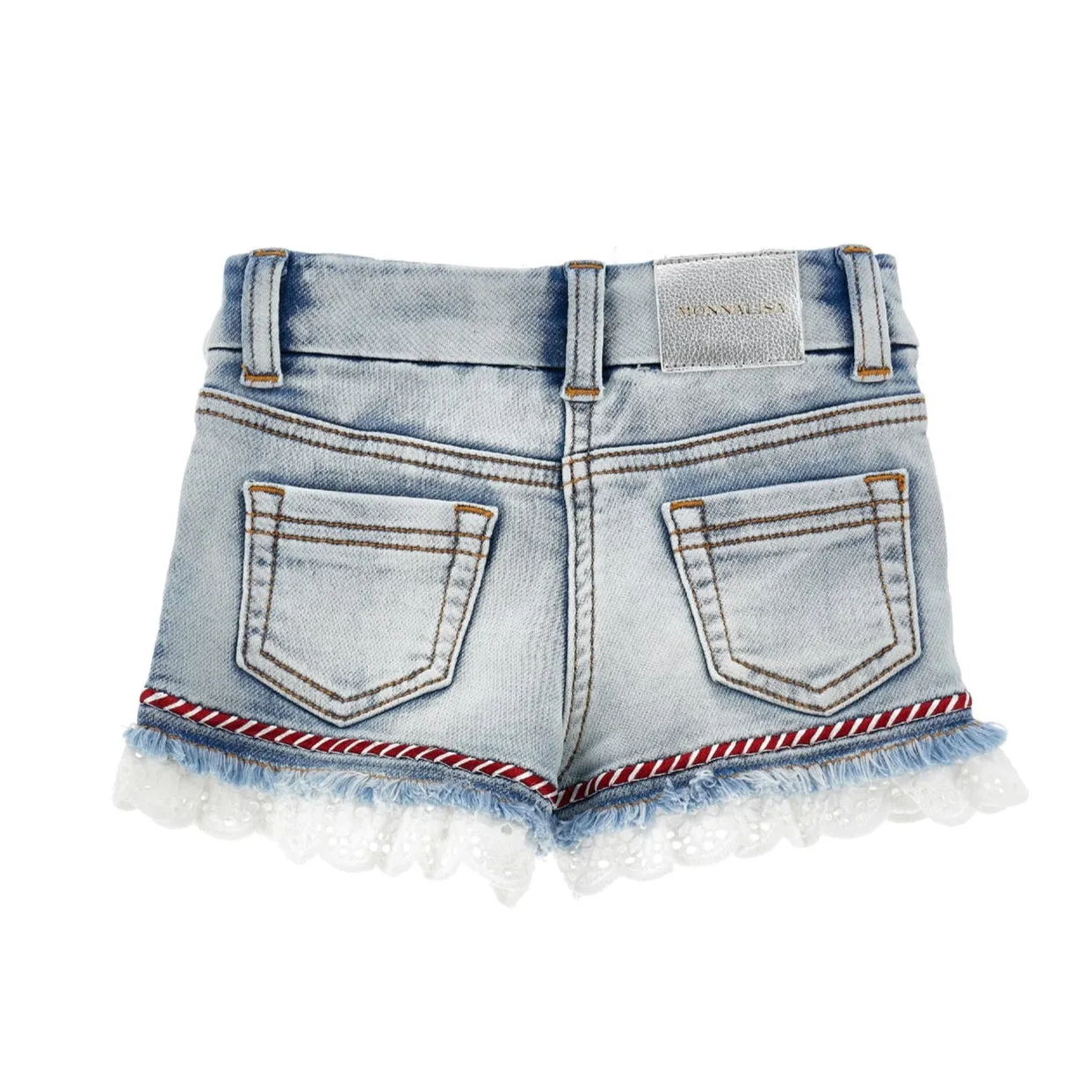 Mädchen Denim Rüschen Shorts