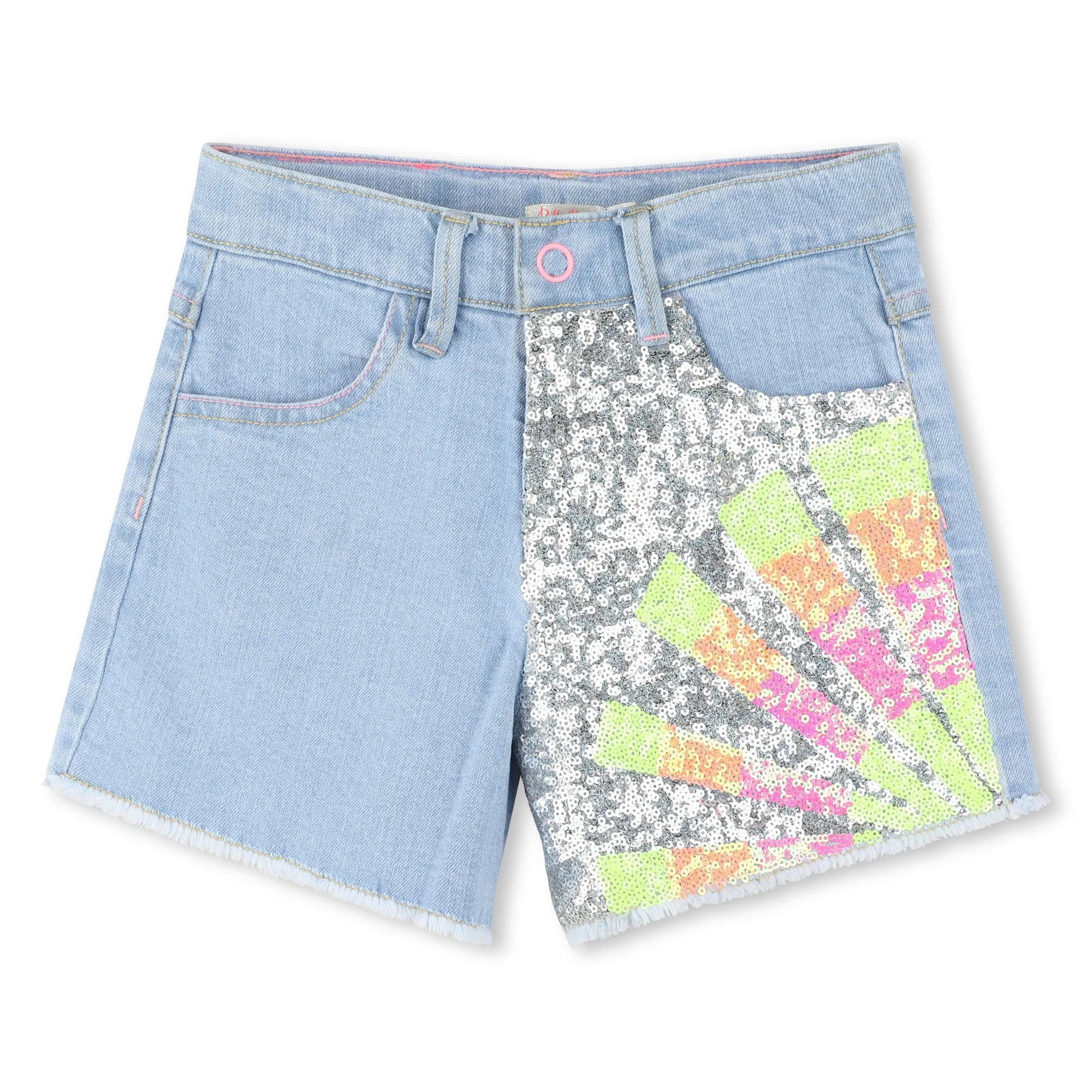 Mädchen Denim Pailletten Sonnen Shorts