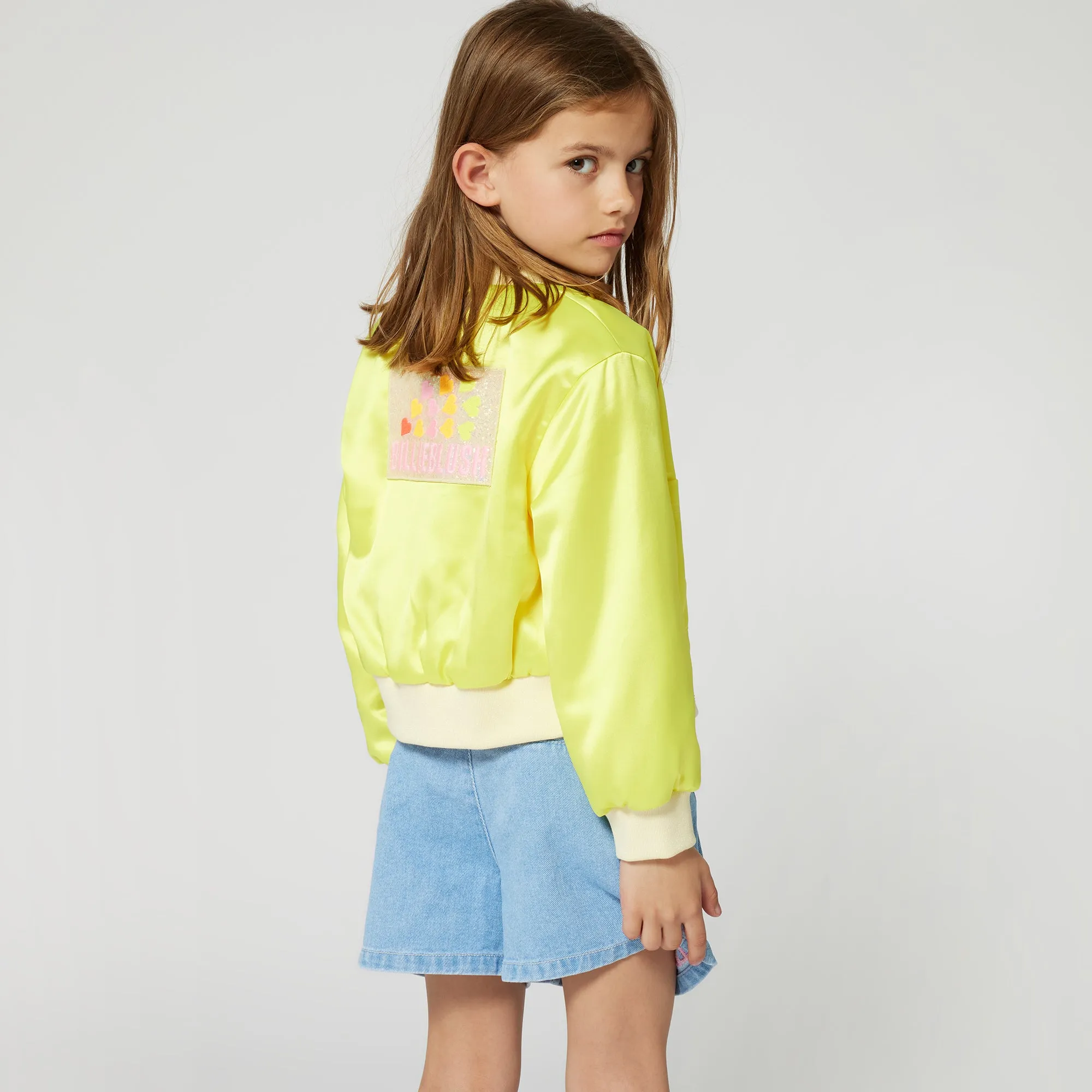 Mädchen Denim Pailletten Sonnen Shorts