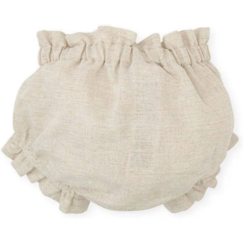 Mädchen Ecru Leinen Shorts