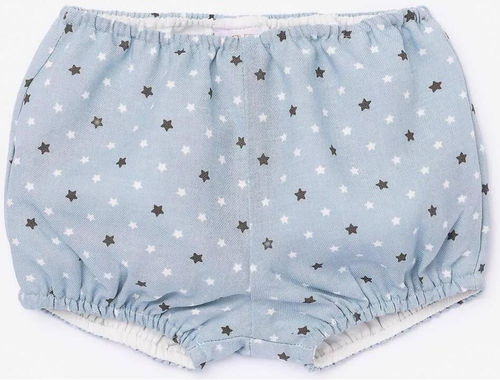 Mädchen Estrella Graues Oberteil und Mintgrüne Stern-Bloomer-Set