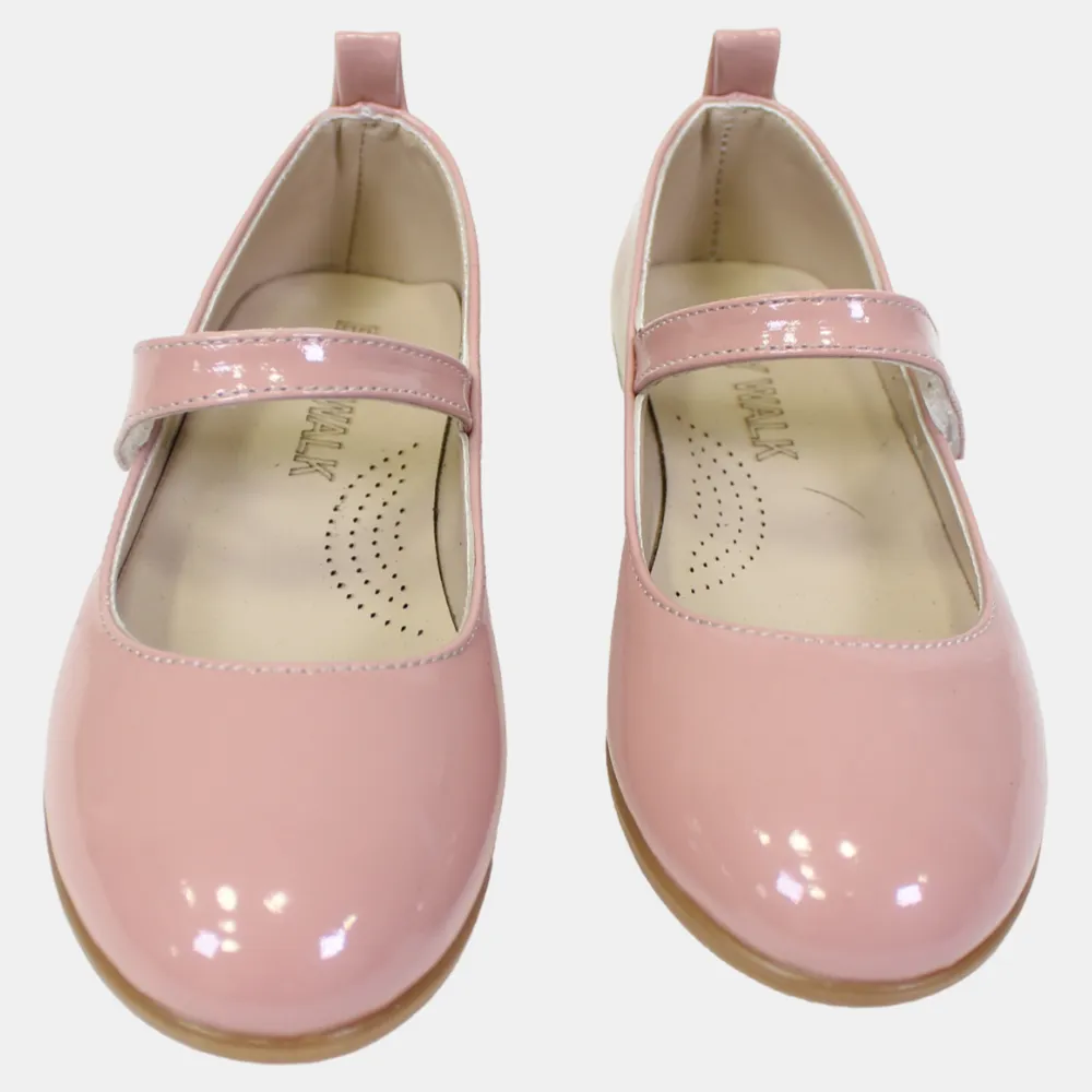 Mädchen Lederschuhe – Glänzendes Rosa