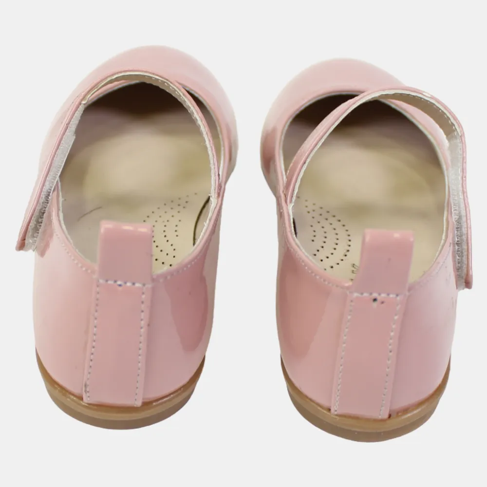 Mädchen Lederschuhe – Glänzendes Rosa