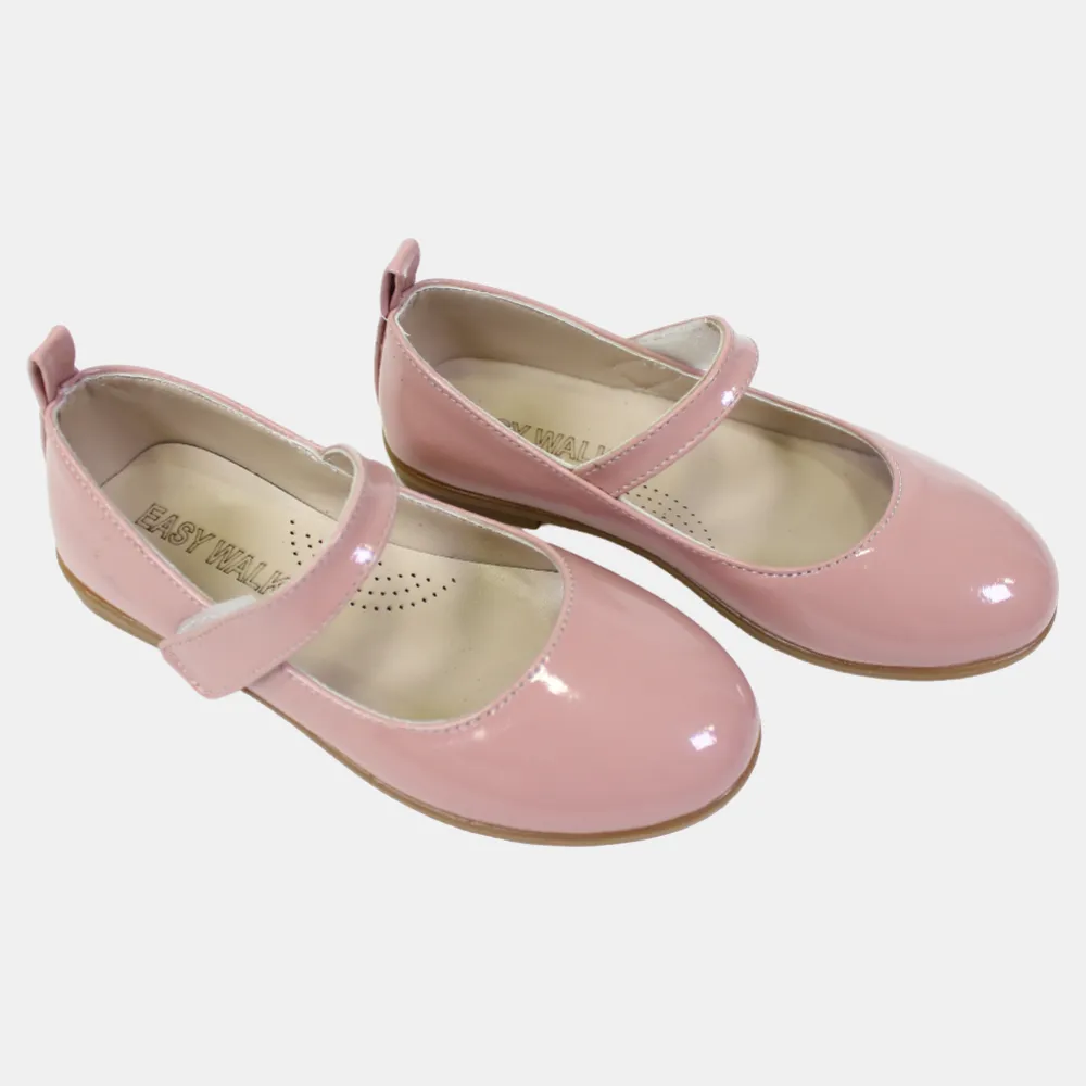 Mädchen Lederschuhe – Glänzendes Rosa