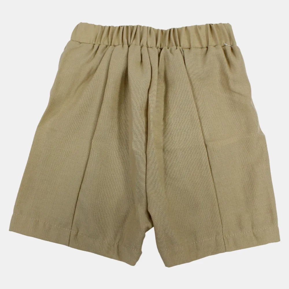 Mädchen-Leinen-Shorts – Schleifendetails
