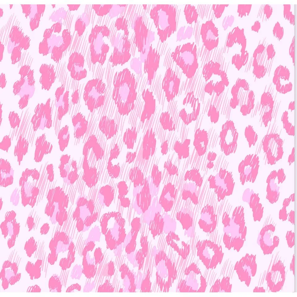 Mädchen Druck Rüschenrock Pink Leopard