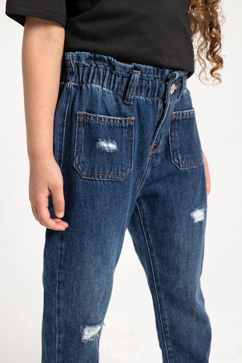Zerrissene Jeans für Mädchen