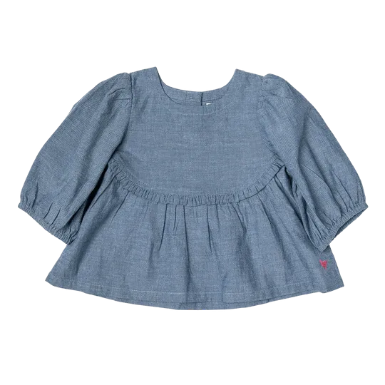 Mädchen Rowan Top - Chambray