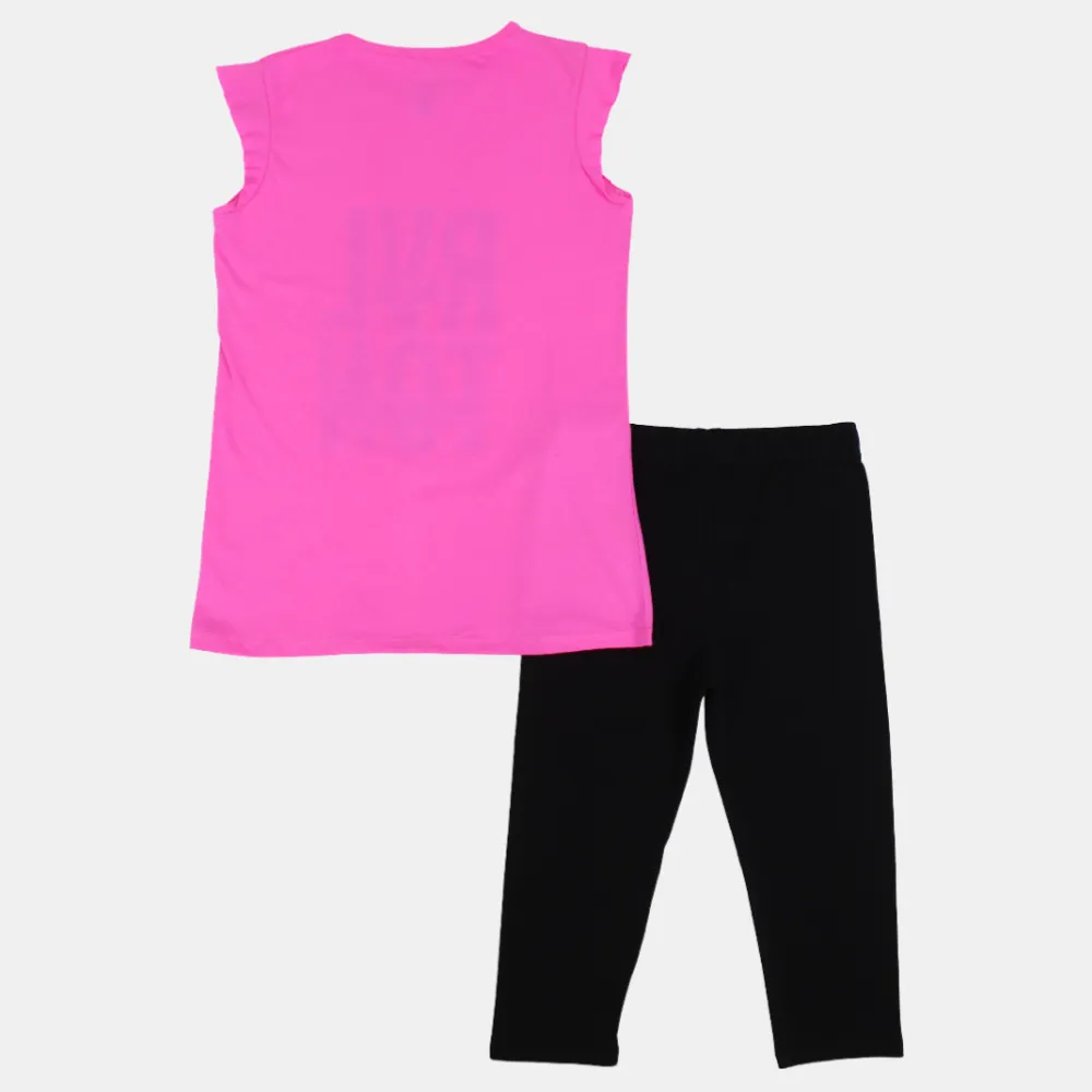 Mädchen ärmelloser Baumwoll-Pyjama-Set