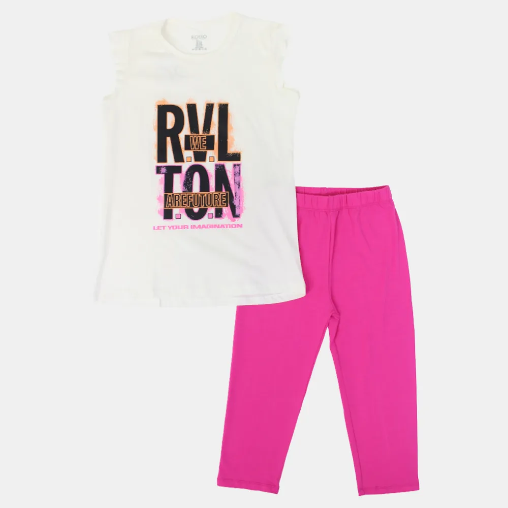 Mädchen ärmelloser Baumwoll-Pyjama-Set