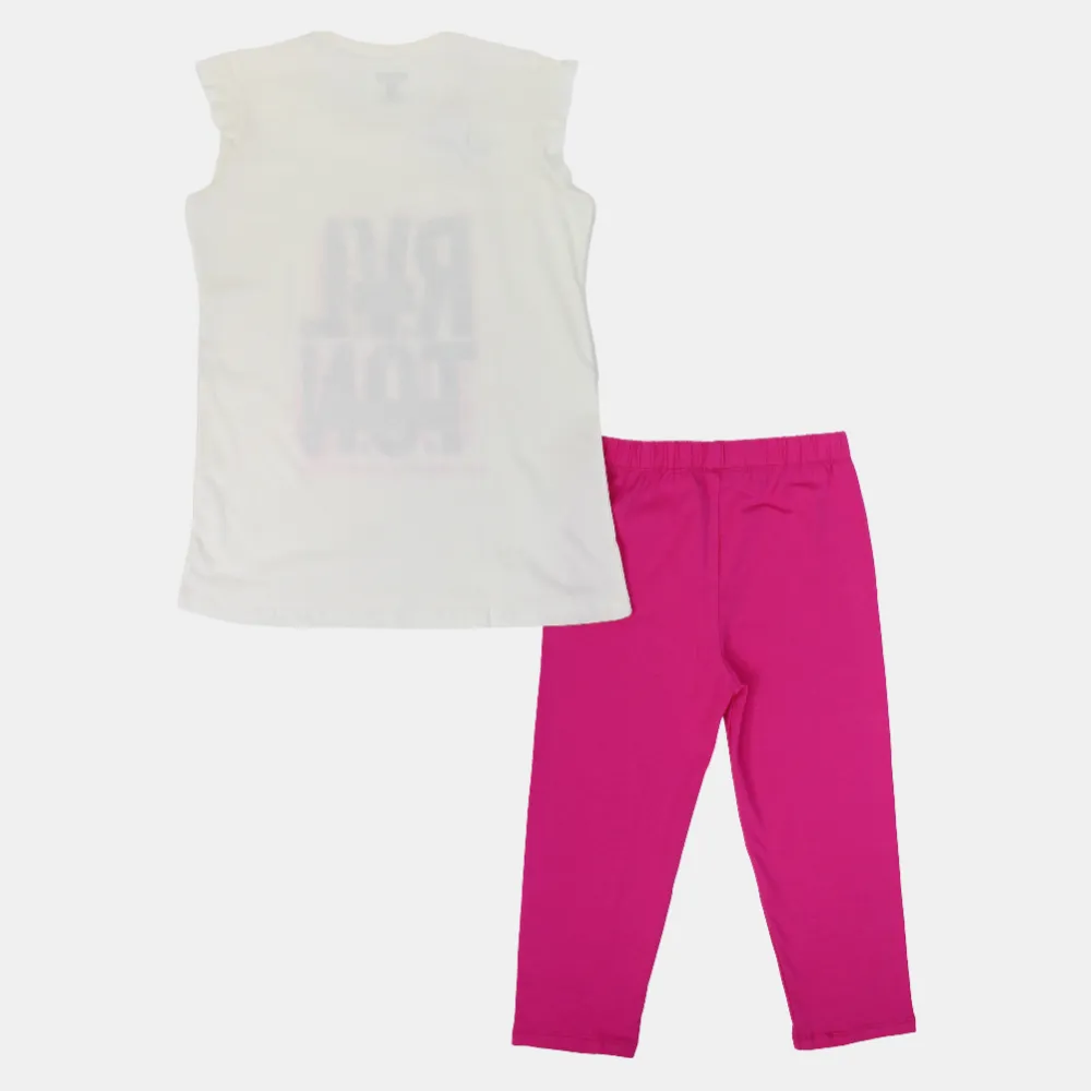 Mädchen ärmelloser Baumwoll-Pyjama-Set