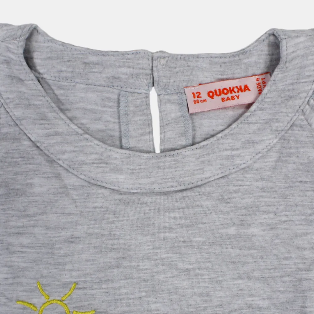 Mädchen ärmelloses Baumwoll-T-Shirt mit lustigem Haus-Design