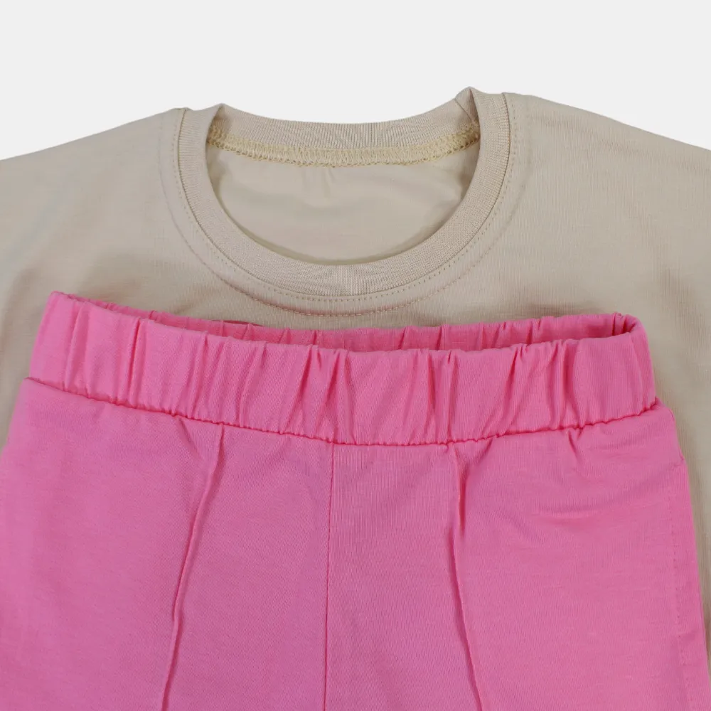 Mädchen Stitch Kurzarm-Baumwoll-Pyjama-Set