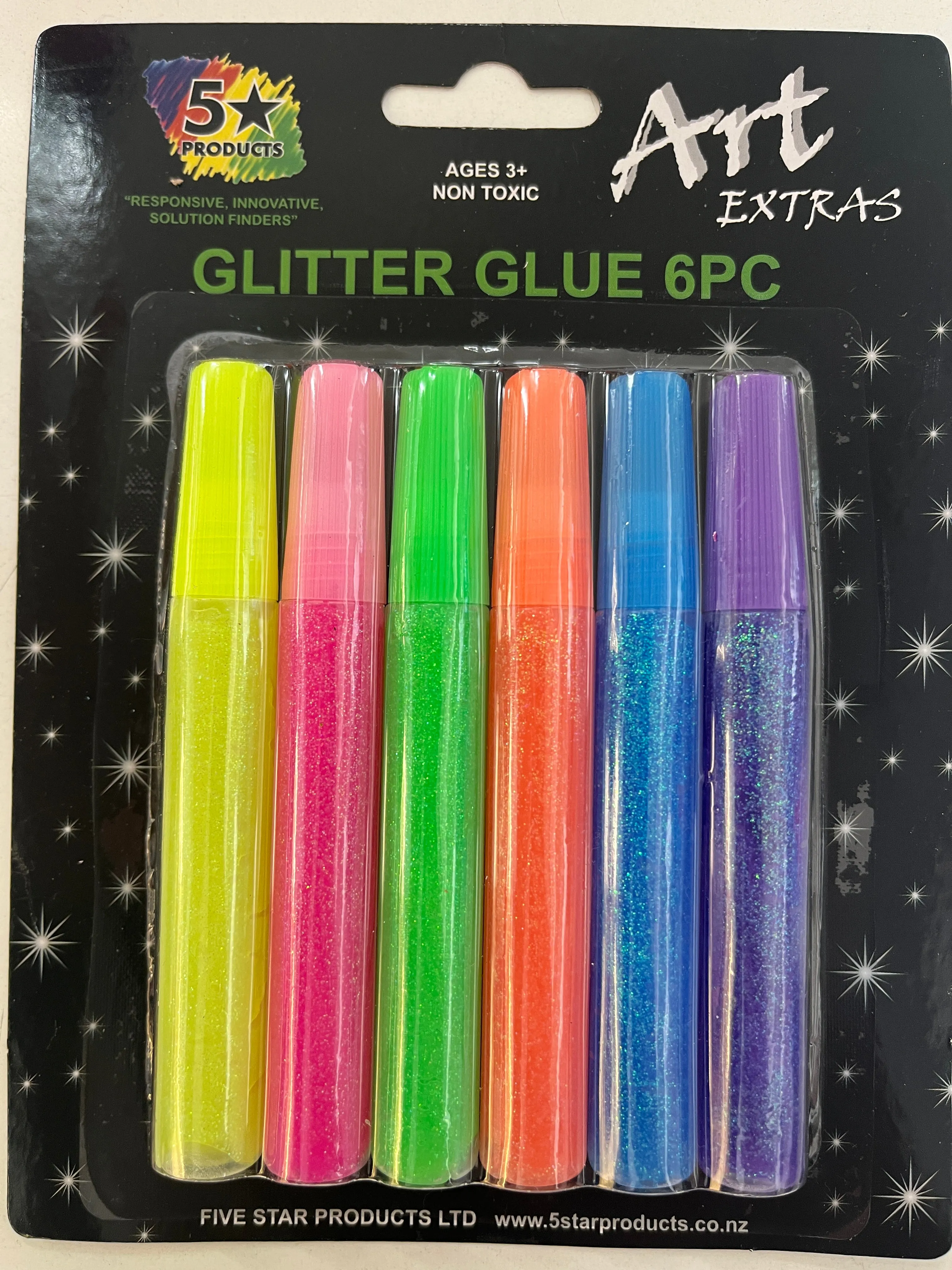 Glitzerkleber neon