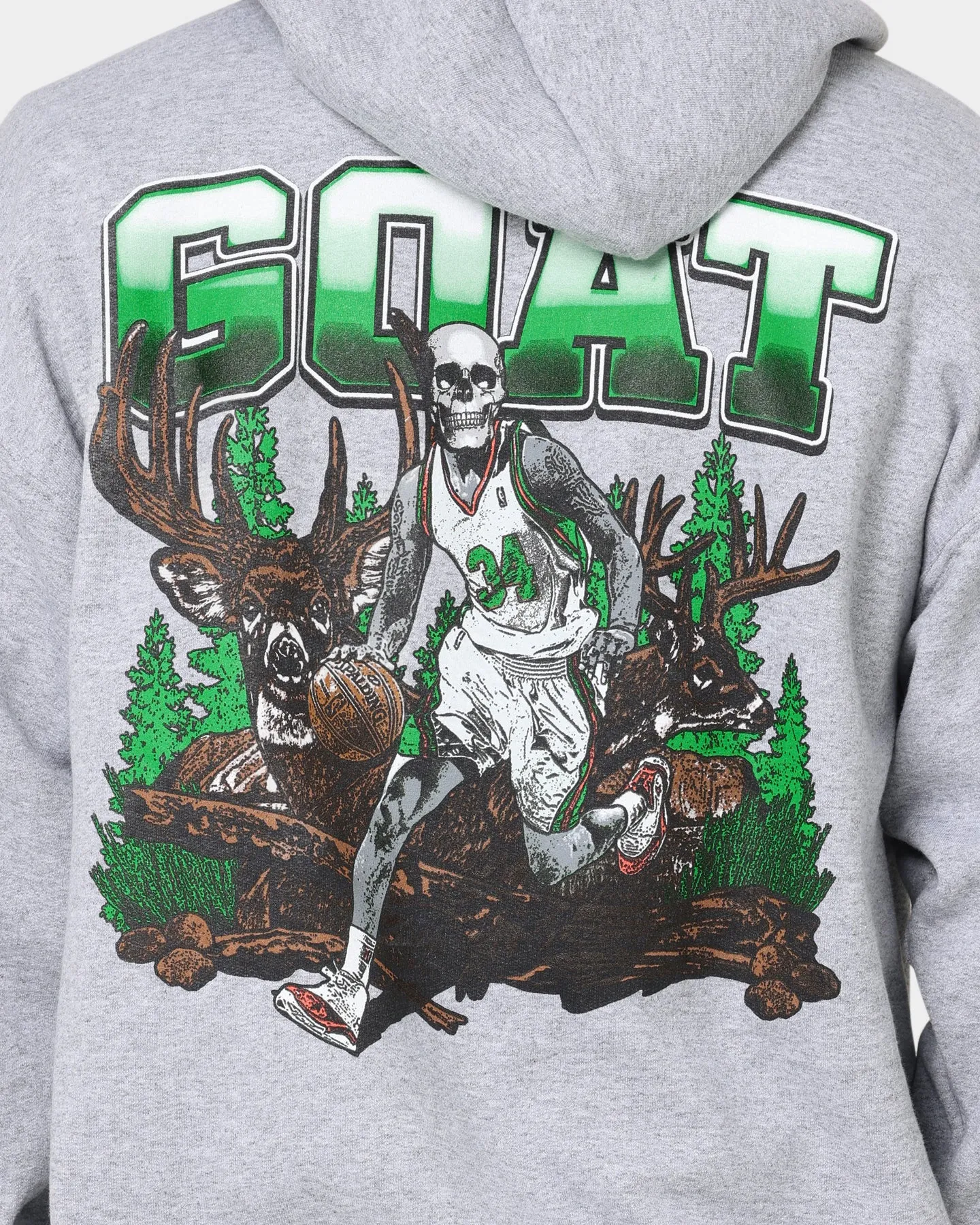 Goat Crew Buck Hunter Kapuzenpullover Grau