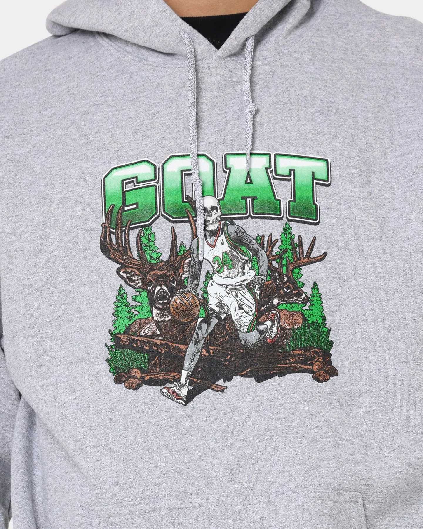 Goat Crew Buck Hunter Kapuzenpullover Grau