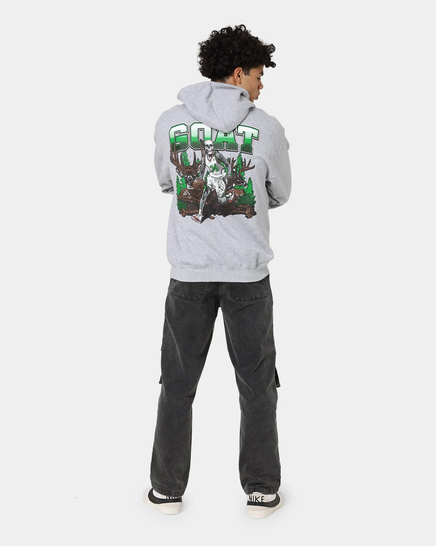 Goat Crew Buck Hunter Kapuzenpullover Grau