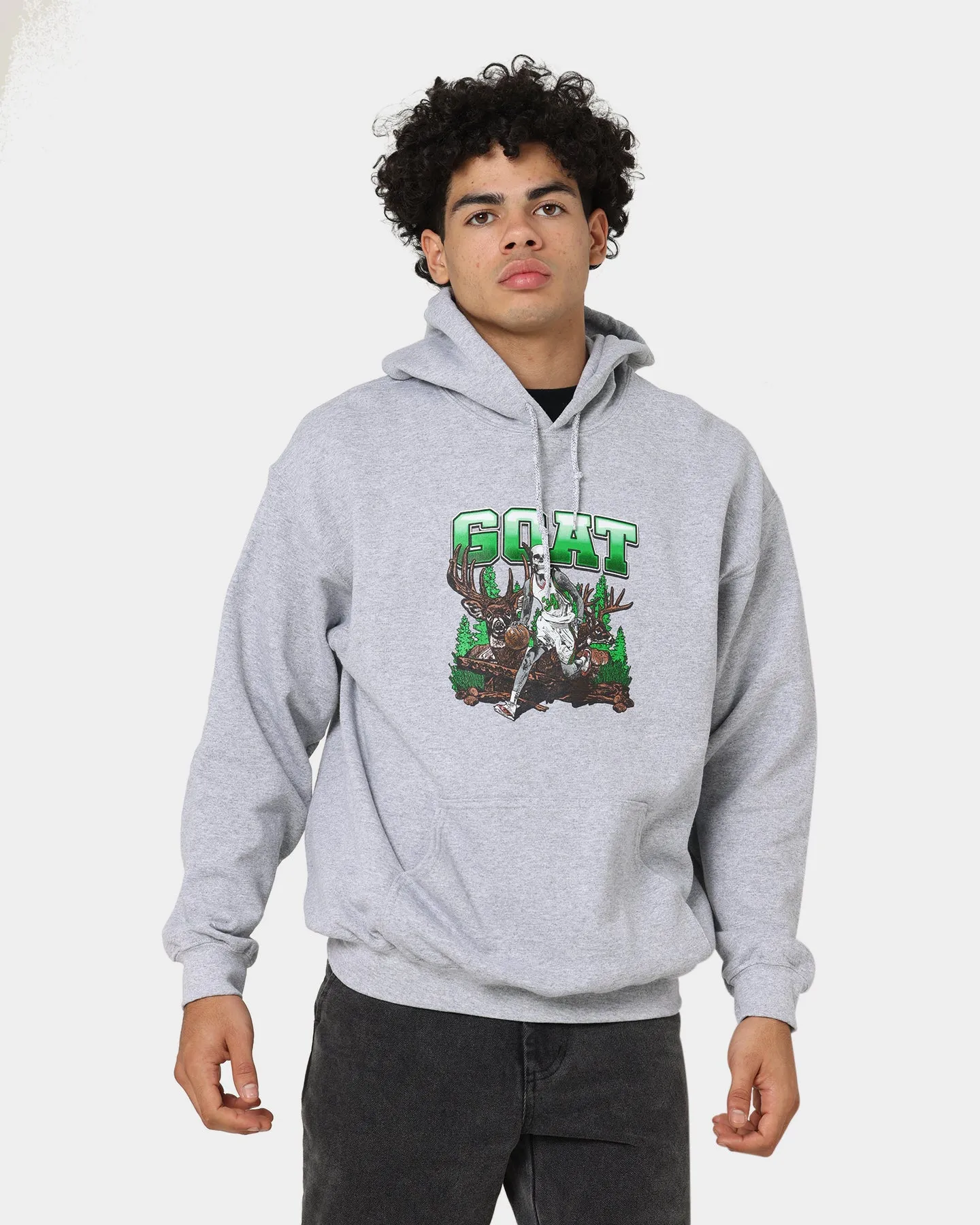 Goat Crew Buck Hunter Kapuzenpullover Grau