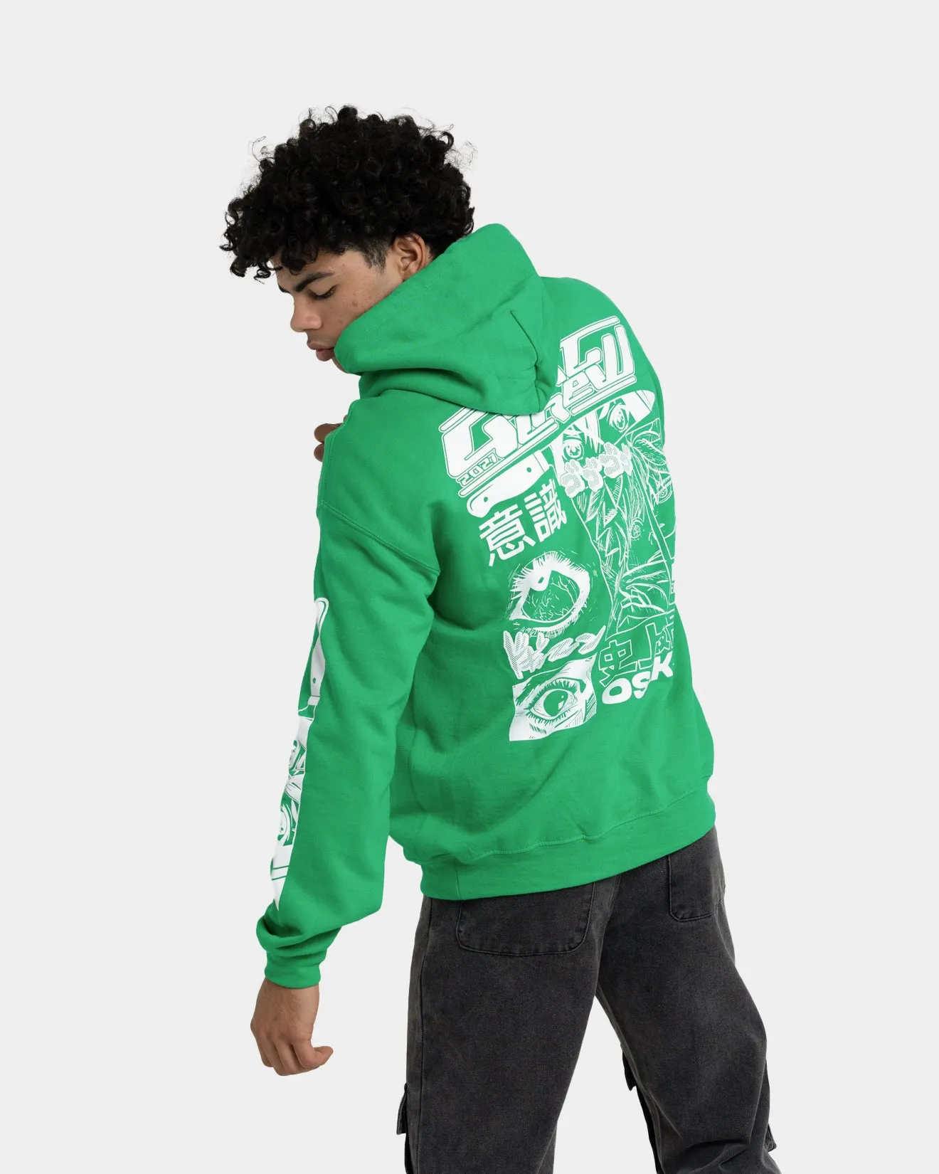 Goat Crew Osaka Kapuzenpullover Grün
