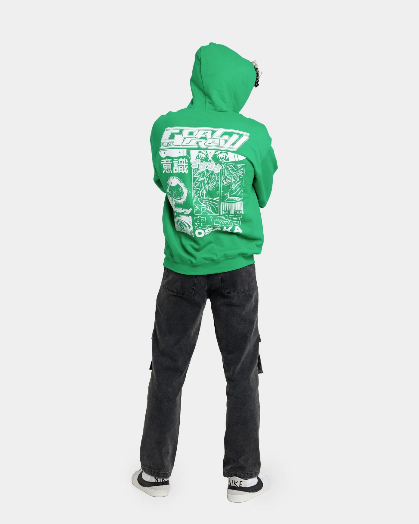 Goat Crew Osaka Kapuzenpullover Grün