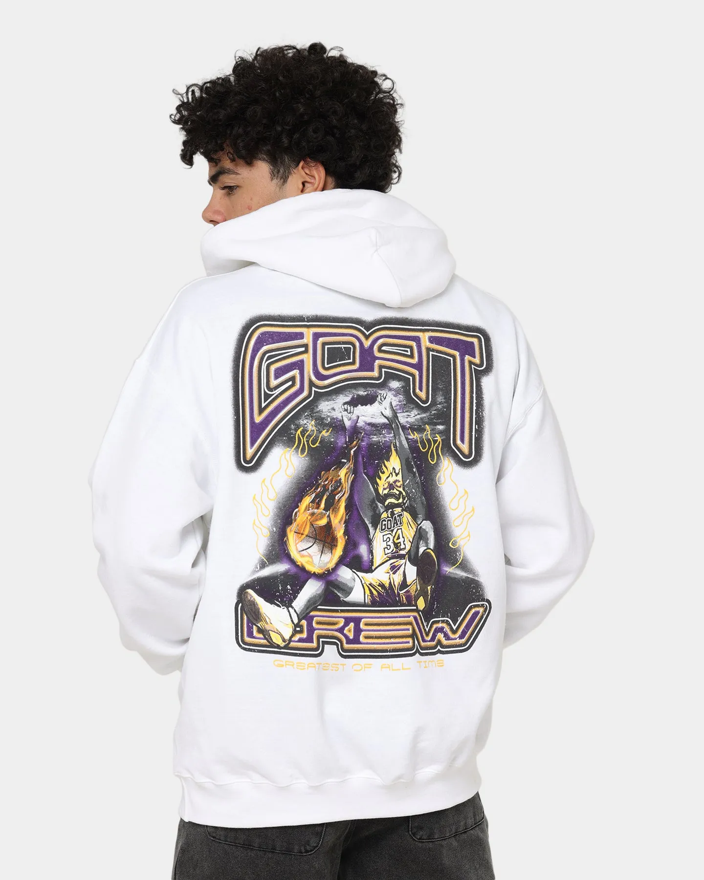 Goat Crew Space Slam Kapuzenpullover Weiß