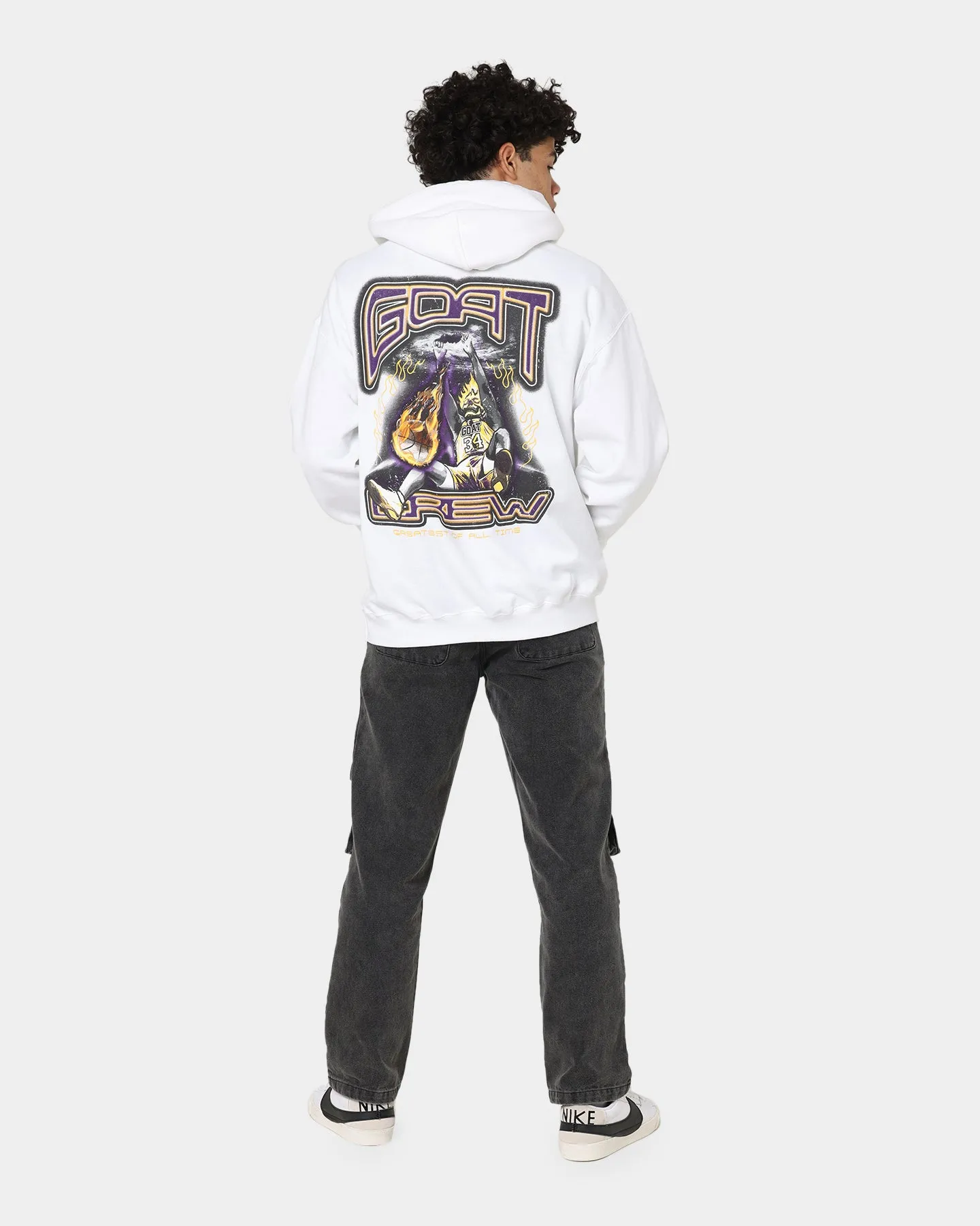 Goat Crew Space Slam Kapuzenpullover Weiß