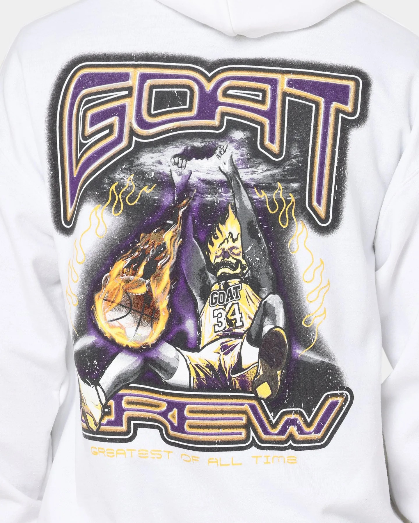 Goat Crew Space Slam Kapuzenpullover Weiß