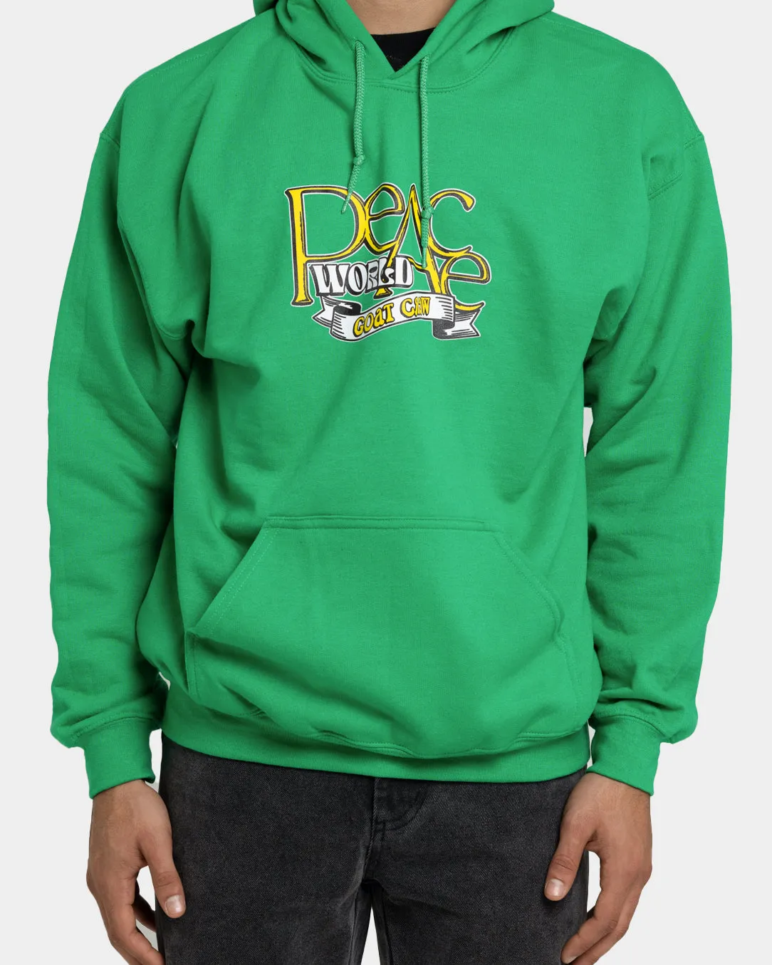 Goat Crew Weltfrieden Hoodie Grün