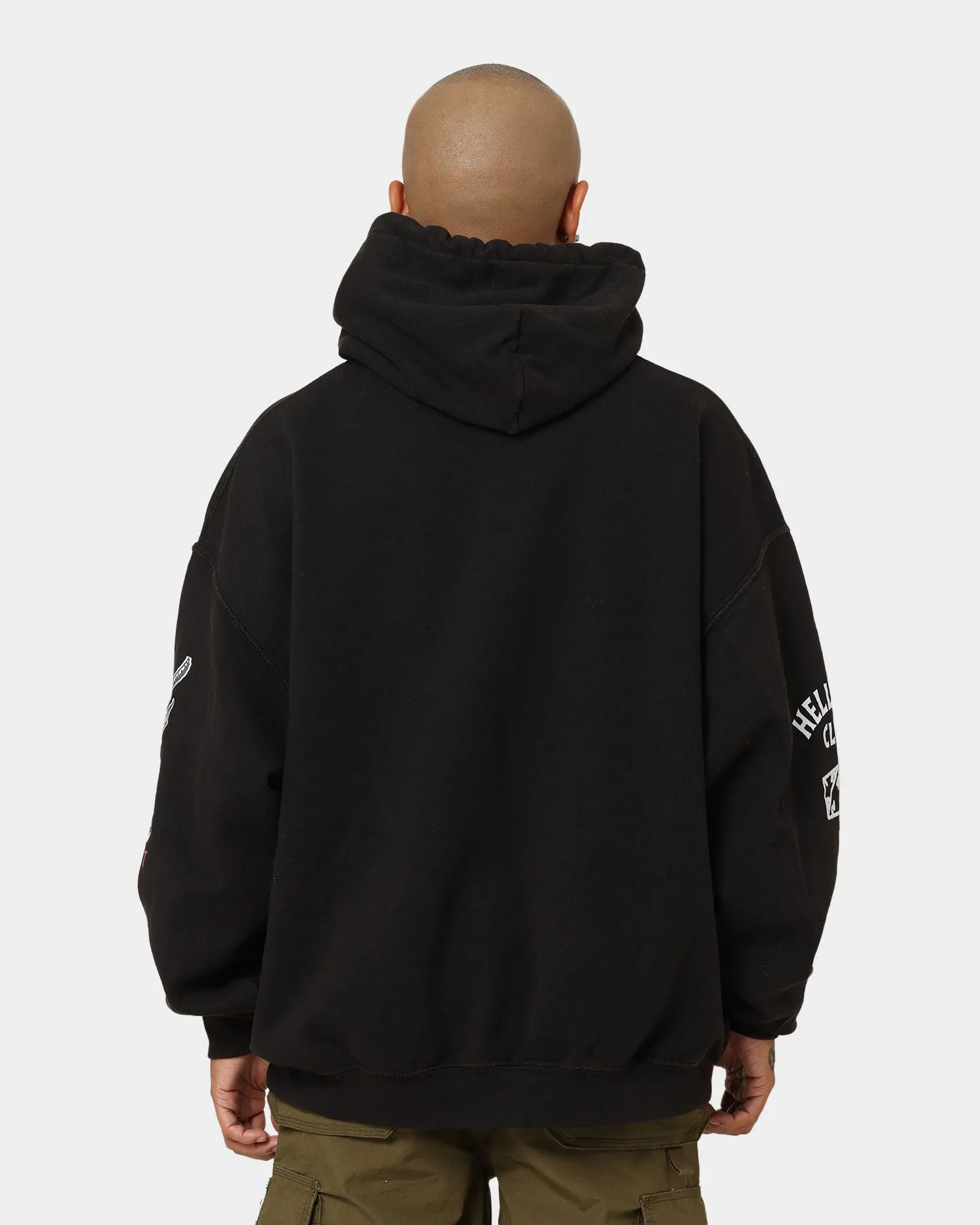 Goat Crew X Stranger Things Eddie Vintage Hoodie Schwarzgewaschen