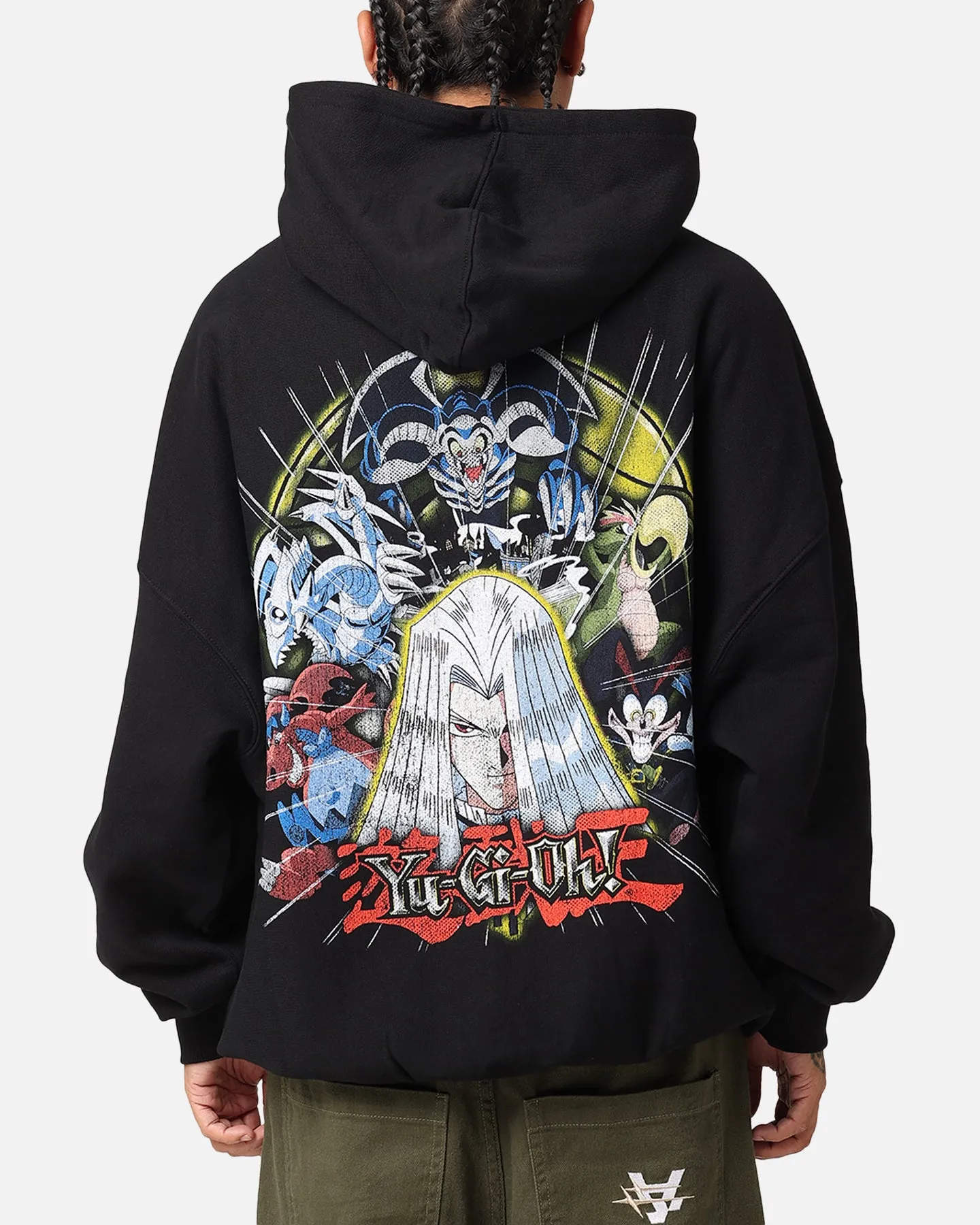 Goat Crew X Yu-Gi-Oh! Pegasus Premium Kapuzenpullover Schwarz