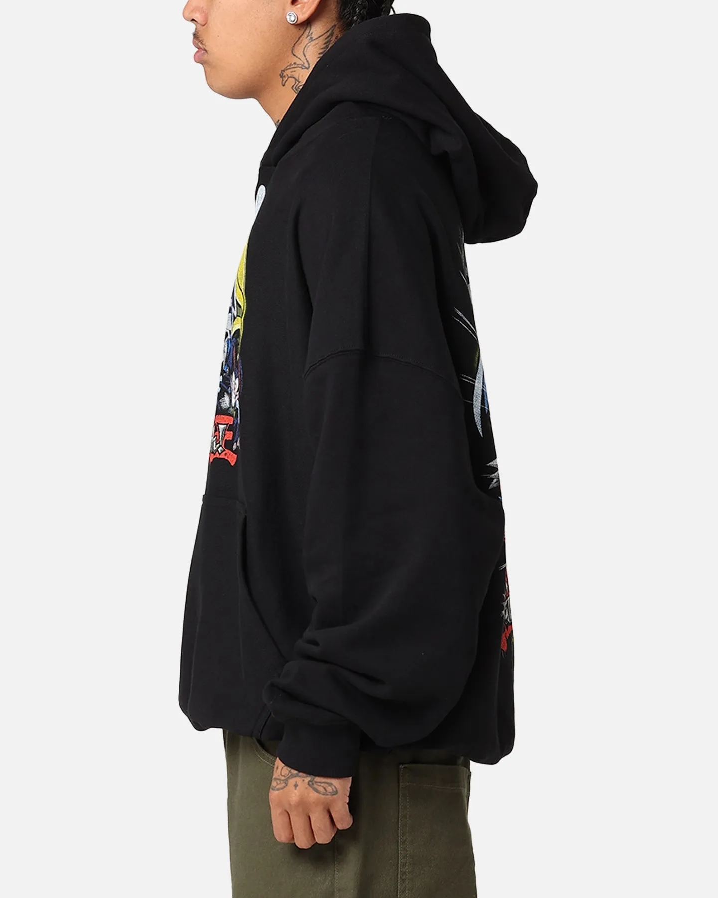 Goat Crew X Yu-Gi-Oh! Pegasus Premium Kapuzenpullover Schwarz
