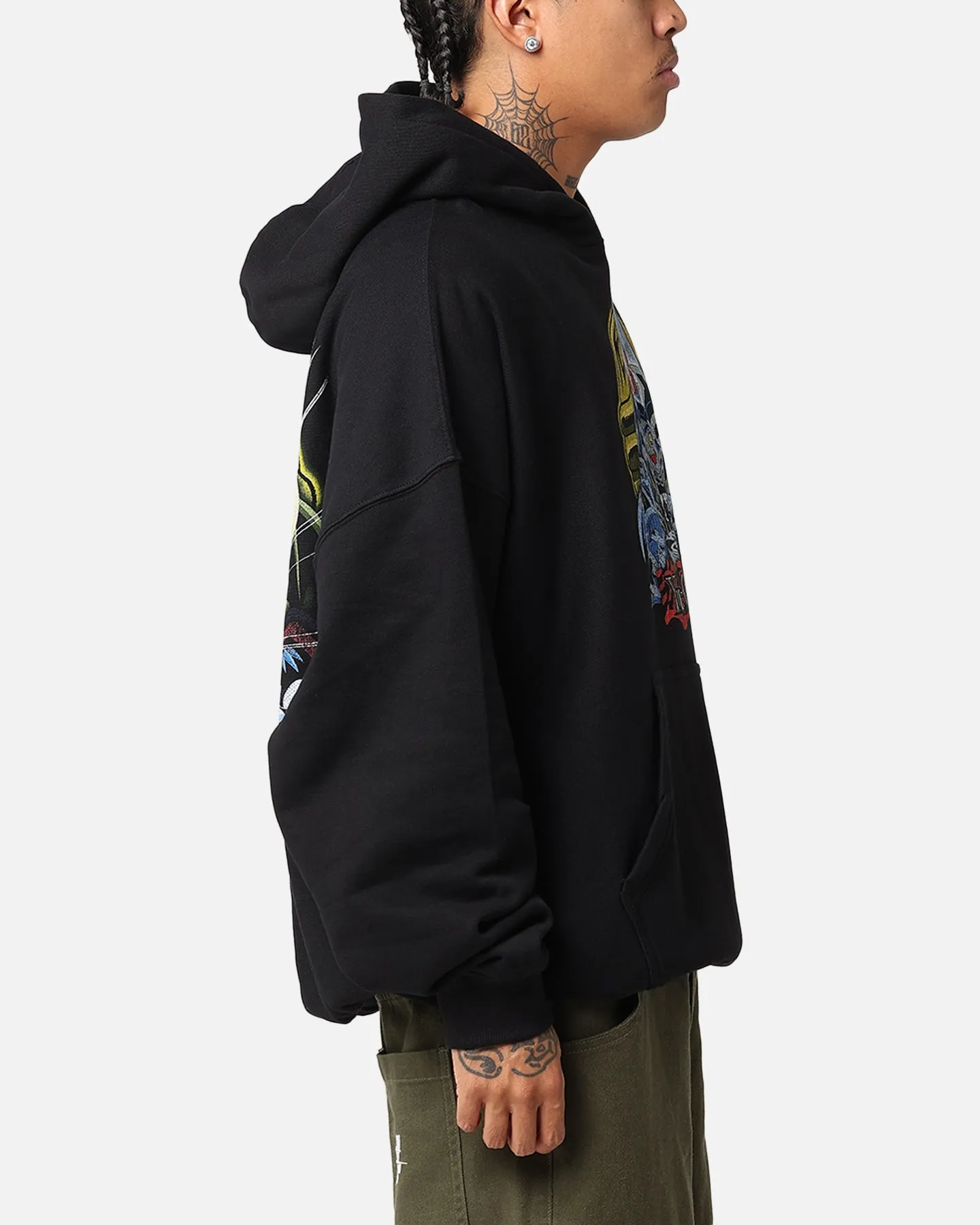 Goat Crew X Yu-Gi-Oh! Pegasus Premium Kapuzenpullover Schwarz