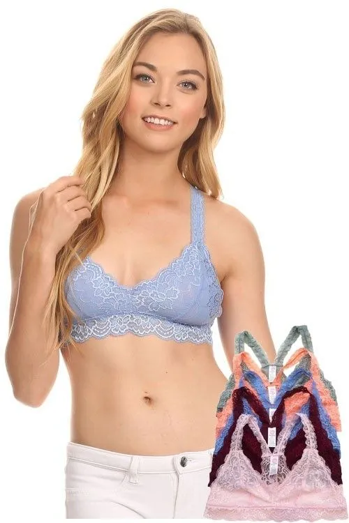 Wunderschönes Racerback-Bralette mit Futter DG513N