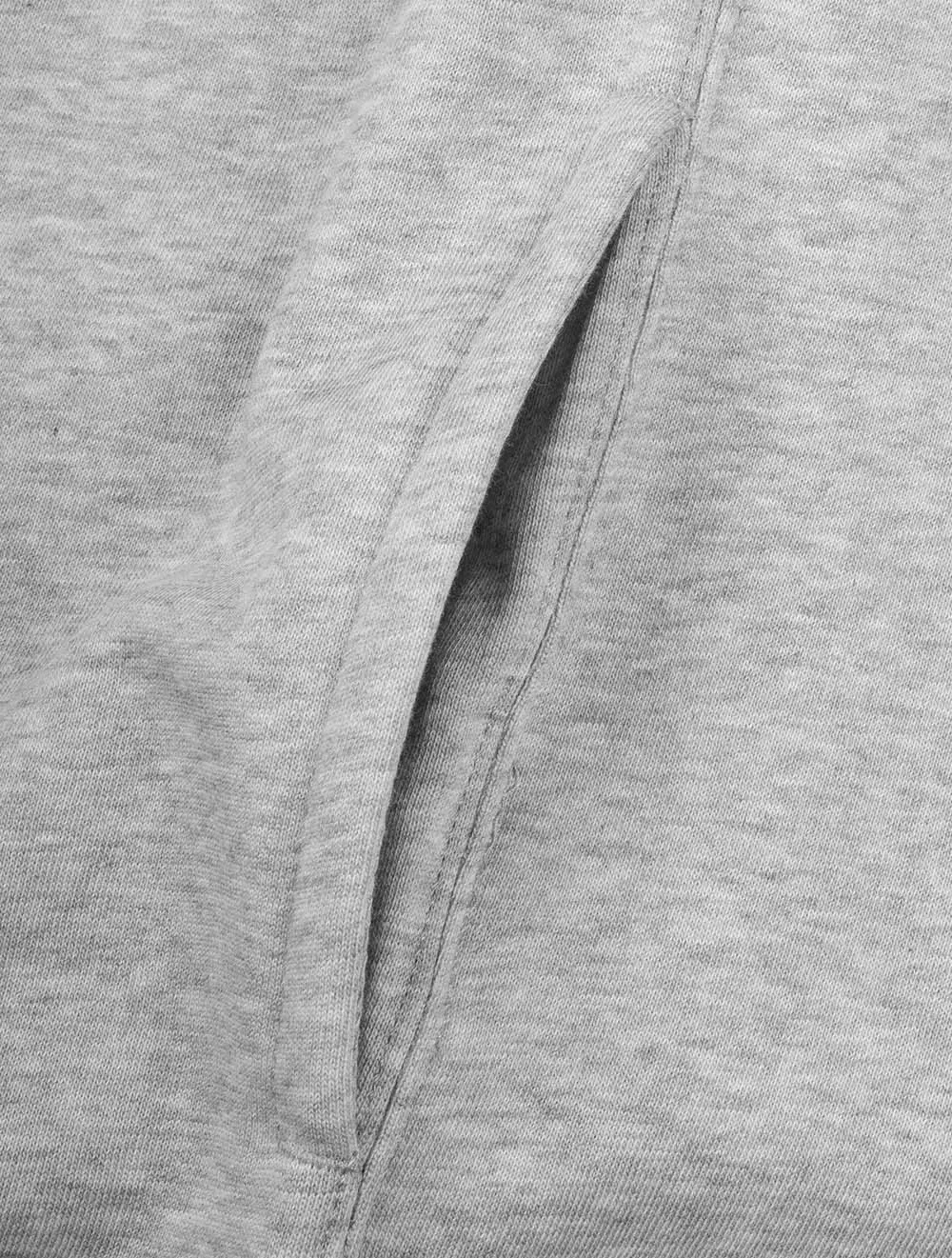 Graphik-Fleece-Hoodie Grau