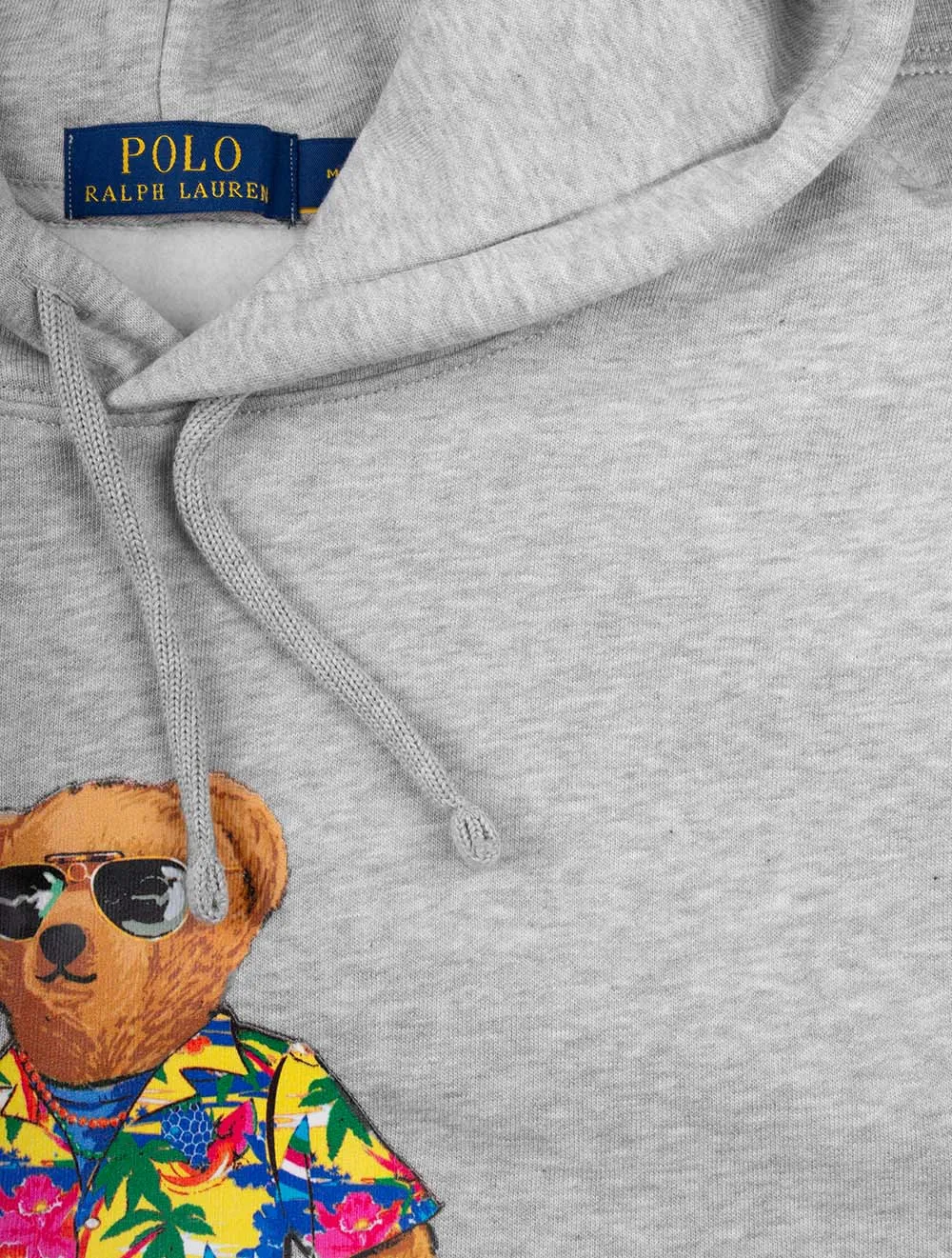 Graphik-Fleece-Hoodie Grau