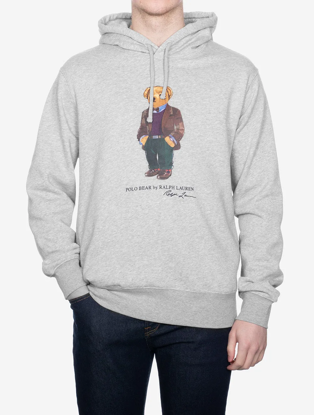 Grafik-Fleece-Pullover Grau