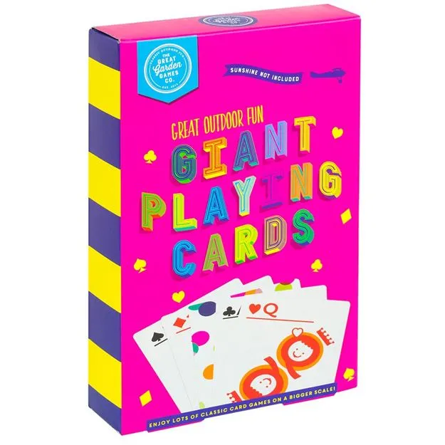 Großer Outdoor-Spaß A5 Riesen-Spielkarten