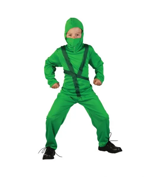 Grünes Ninja-Kostüm