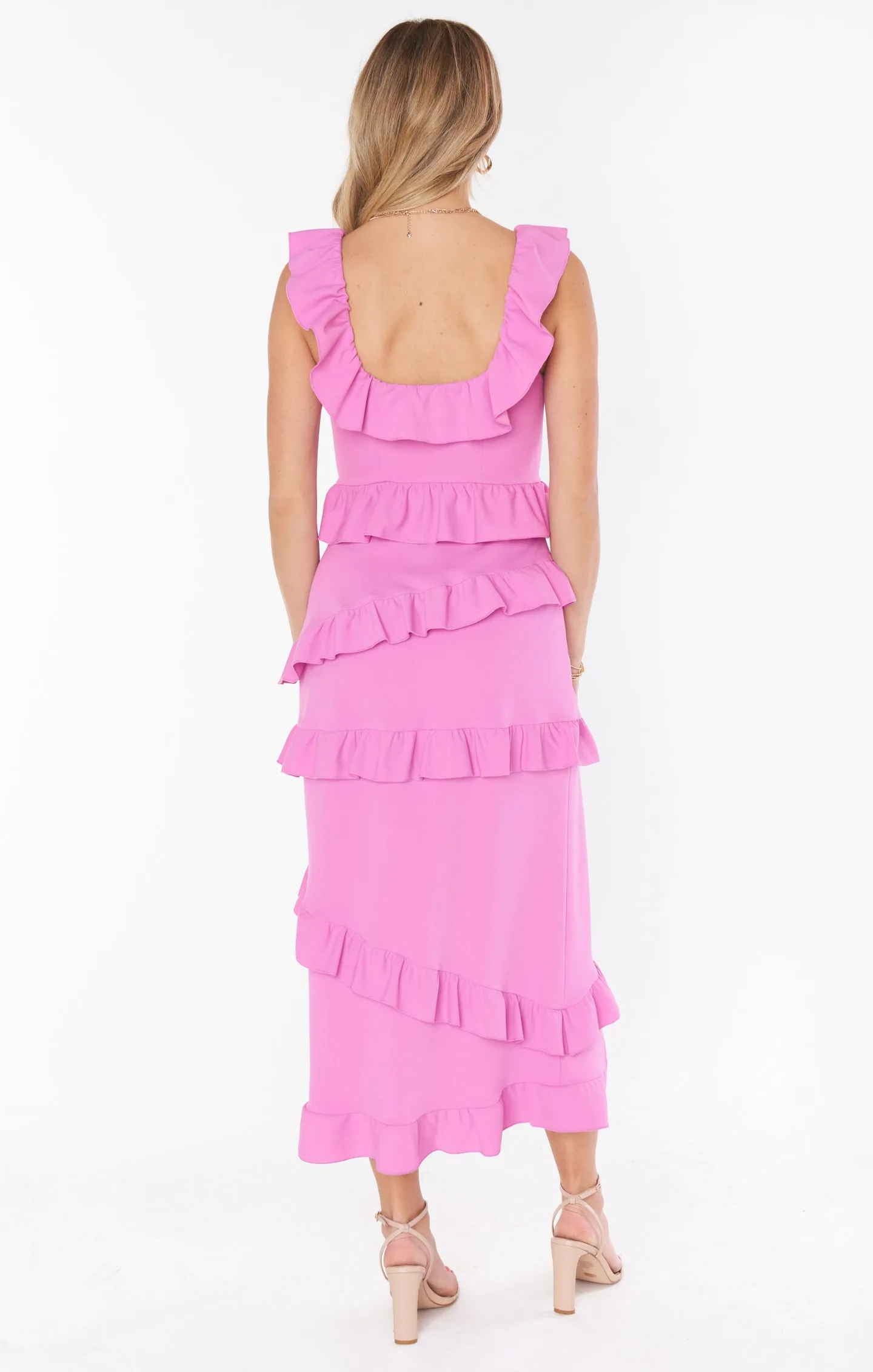 Greta Kleid ~ Rosa Flieder Stretch