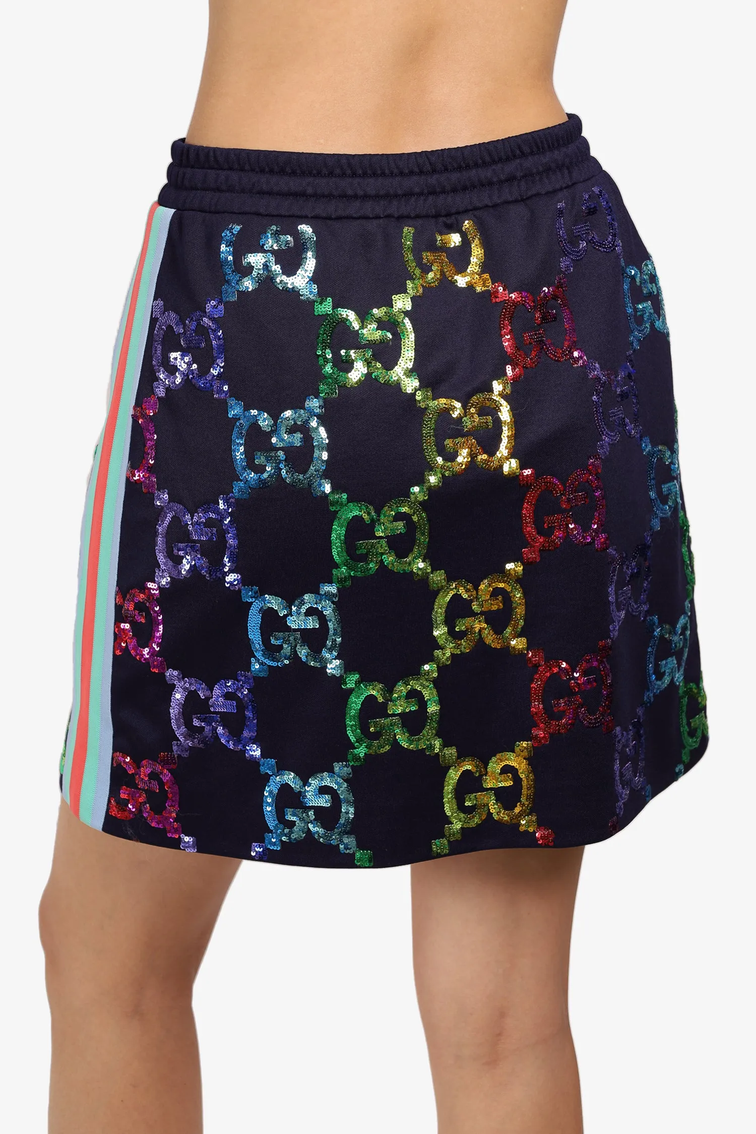 Gucci Marine Glitzer-GG-Rock Größe S